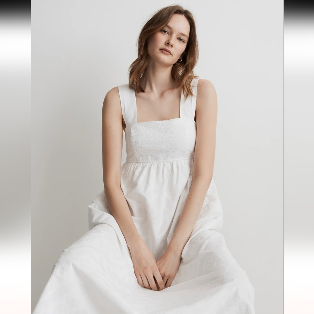 Madewell White Square‑Neck Maxi Sundress - Picture 4 of 9